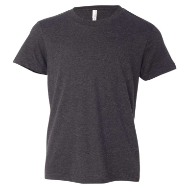 BELLA+CANVAS 3001Y Jersey Youth T-Shirt in Dark grey heather