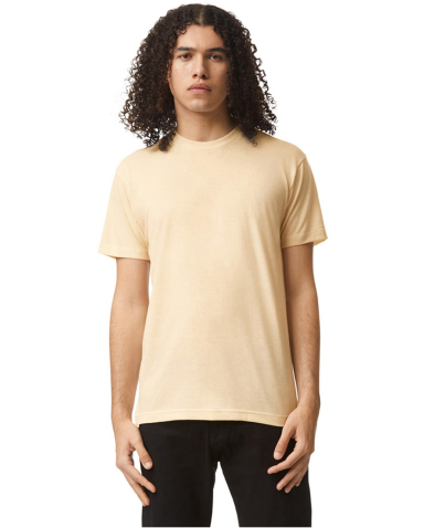 American Apparel TR401 Unisex Tri-Blend Track Tee in Tri-cream