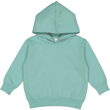 3326 Rabbit Skins Toddler Hooded Sweatshirt with P in Saltwater