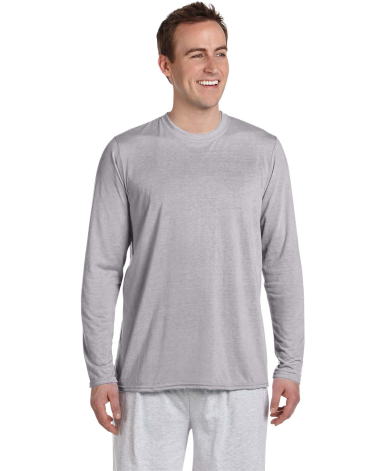 42400 Gildan Adult Core Performance Long-Sleeve T- in Sport grey
