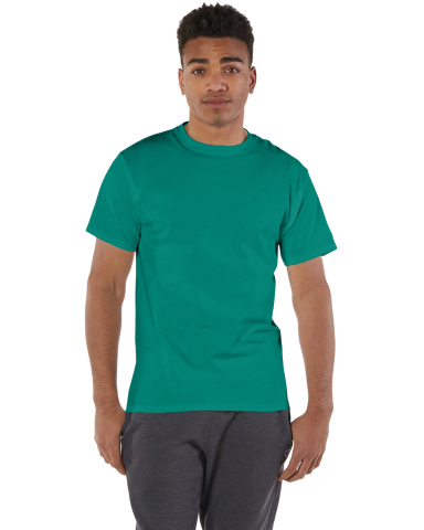 T425 Champion Adult Short-Sleeve T-Shirt T525C in Emerald green