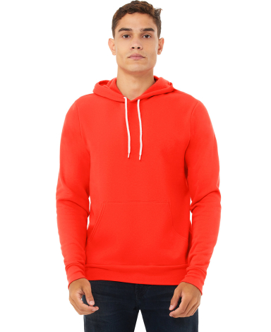 BELLA+CANVAS 3719 Unisex Cotton/Polyester Pullover in Poppy