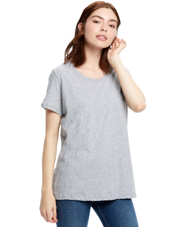 US115 US Blanks Relaxed Boyfriend Tee in Heather grey