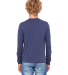 BELLA+CANVAS 3501Y Youth Long-Sleeve T-Shirt in Navy