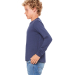 BELLA+CANVAS 3501Y Youth Long-Sleeve T-Shirt in Navy