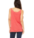 BELLA 8838 Womens Flowy Tank Top in Red triblend