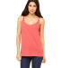 BELLA 8838 Womens Flowy Tank Top in Red triblend