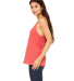 BELLA 8838 Womens Flowy Tank Top in Red triblend