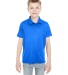 8210Y UltraClub® Youth Cool & Dry Mesh Piqué Pol in Royal