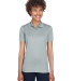8210L UltraClub Ladies' Cool & Dry Mesh Piqué Pol in Silver
