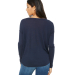 Bella 8852 Womens Long Sleeve Flowy T-Shirt With R in Midnight