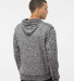 8613 J. America - Cosmic Poly Hooded Pullover Swea in Charcoal fleck