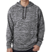 8613 J. America - Cosmic Poly Hooded Pullover Swea in Charcoal fleck