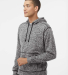 8613 J. America - Cosmic Poly Hooded Pullover Swea in Charcoal fleck