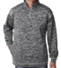 8614 -J. America - Cosmic Fleece 1/4 Zip Pullover  in Charcoal fleck