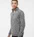 8614 -J. America - Cosmic Fleece 1/4 Zip Pullover  in Charcoal fleck
