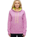 8616 J. America - Women's Cosmic Poly Contrast Hoo in Magenta/ neon yellow