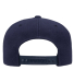 Yupoong 5089M Five Panel Wool Blend Snapback in Navy