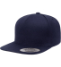Yupoong 5089M Five Panel Wool Blend Snapback in Navy
