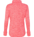 8617 J. America Women's Cosmic Fleece Quarter Zip  in Fire coral/ magenta