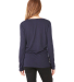 BELLA+CANVAS 8855 Womens Flowy Long Sleeve V-Neck in Midnight