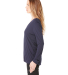 BELLA+CANVAS 8855 Womens Flowy Long Sleeve V-Neck in Midnight