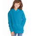 P470 Hanes Youth EcoSmart Pullover Hooded Sweatshi in Teal