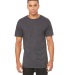 BELLA+CANVAS 3006 Long T-shirt in Dark grey heather