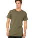 BELLA+CANVAS 3006 Long T-shirt in Heather olive