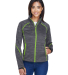 78697 Ash City - North End Sport Red Ladies' Flux  in Carbon/ acid green