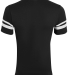 Augusta Sportswear 361 Youth V-Neck Football Tee in Black/ white