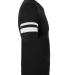 Augusta Sportswear 361 Youth V-Neck Football Tee in Black/ white