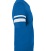Augusta Sportswear 361 Youth V-Neck Football Tee in Royal/ white