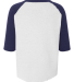 Augusta Sportswear 422 Toddler Baseball Tee in White/ navy