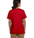 5780 Hanes® Ladies Heavyweight V-neck T-shirt - 5 in Deep red