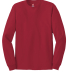 5586 Hanes® Long Sleeve Tagless 6.1 T-shirt - 558 in Deep red