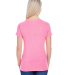 202A Threadfast Apparel Ladies' Triblend Short-Sle in Neon pink triblend
