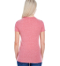 202A Threadfast Apparel Ladies' Triblend Short-Sle in Red triblend