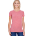 202A Threadfast Apparel Ladies' Triblend Short-Sle in Red triblend