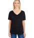 203FV Threadfast Apparel Ladies' Triblend Fleck Sh in Black fleck