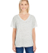 203FV Threadfast Apparel Ladies' Triblend Fleck Sh in Cream fleck