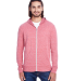 302Z Threadfast Apparel Unisex Triblend Full-Zip L in Red