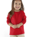RS3302 Rabbit Skins Toddler Fine Jersey Long Sleev in Red