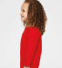 RS3302 Rabbit Skins Toddler Fine Jersey Long Sleev in Red