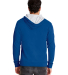 9601 Next Level French Terry Zip Up Hoodie in Royal/ heather grey