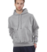 S1051 Champion Logo Reverse Weave Hoodie in Oxford grey
