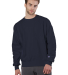 S1049 Champion Logo Reverse Weave Pullover in Navy