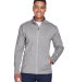 DG793 Devon & Jones Men's Bristol Full-Zip Sweater in Grey heather