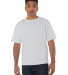 T105 Champion Logo Heritage Jersey T-Shirt in Silver grey