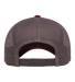 6606 Yupoong Retro Trucker Cap in Maroon/ grey